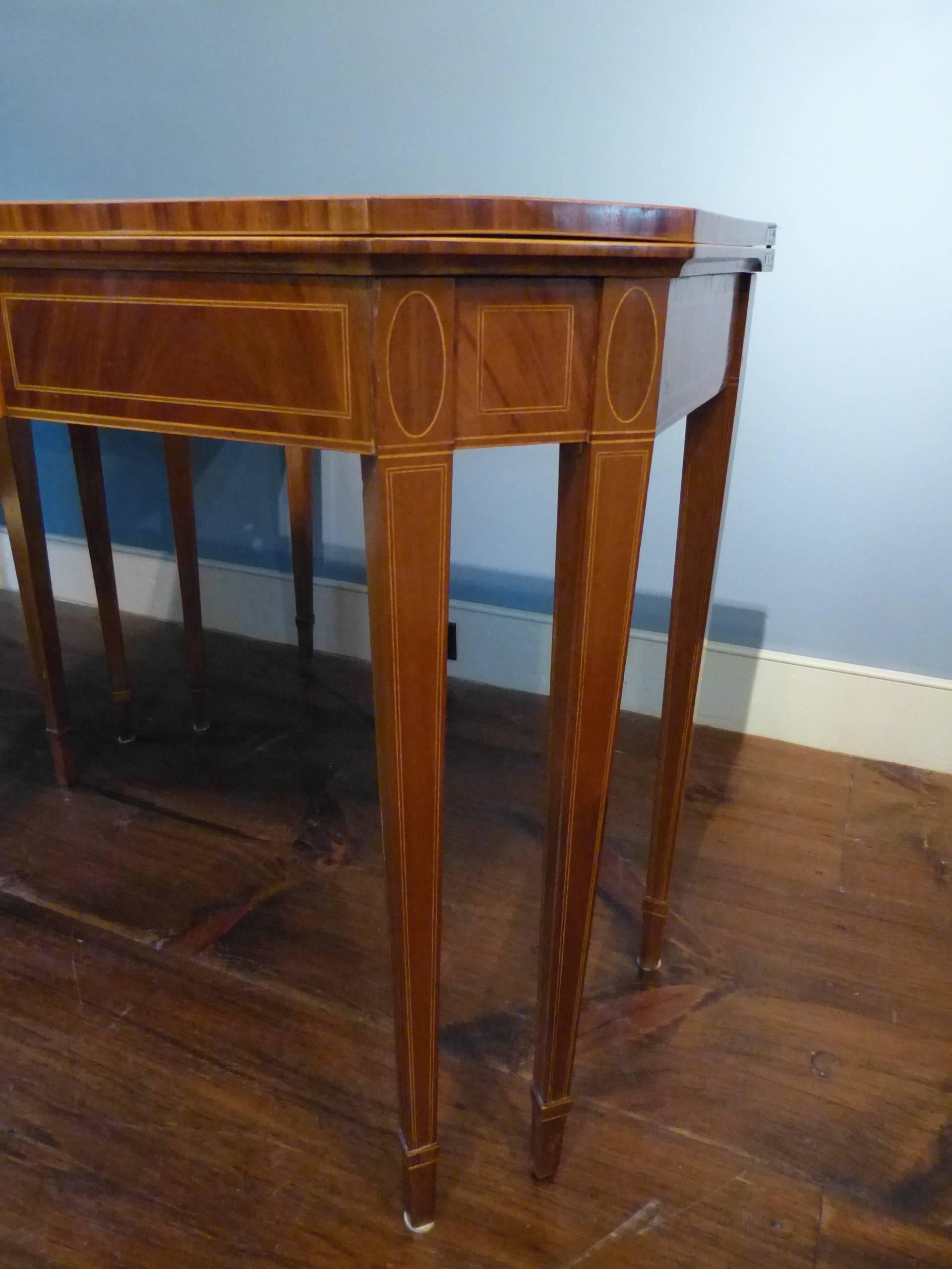 Great Britain (UK) Pair of Mahogany Card Tables For Sale