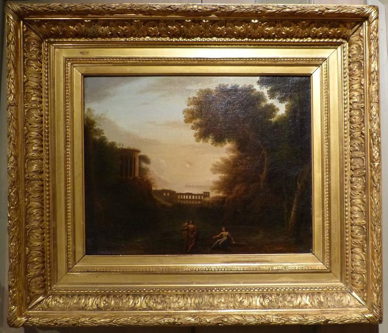 Baroque Follower of Claude Lorrain Painting For Sale