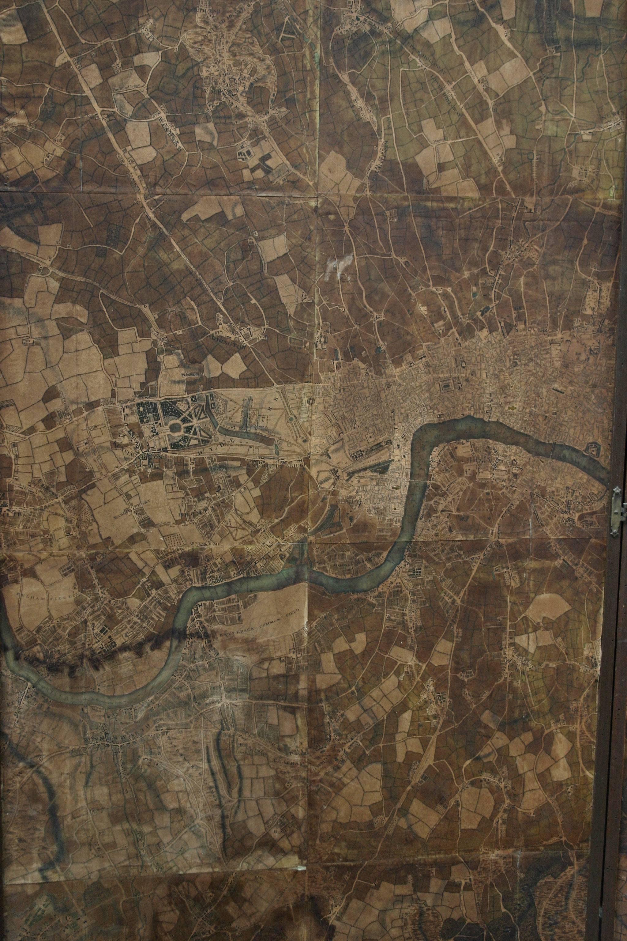 Original Map of London by John Rocque, 1741-1745 For Sale 1