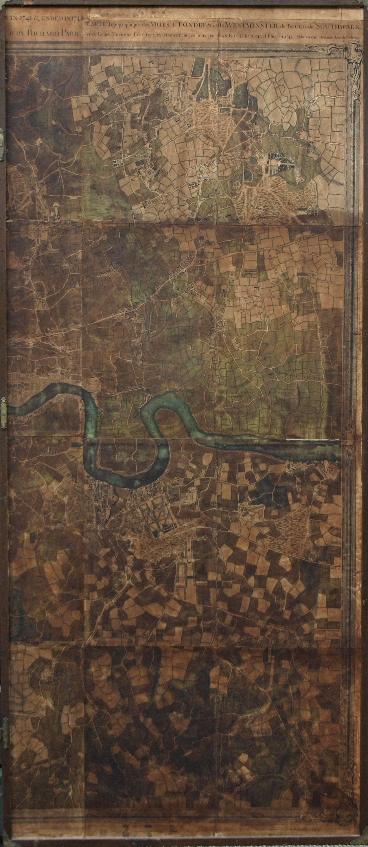 Original Map of London by John Rocque, 1741-1745 For Sale 4
