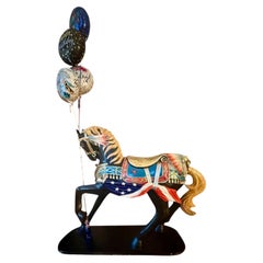 C1970s Full Size polycarbonate Carousel horse