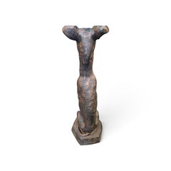 Pair of Large Seated Dog Sculptures