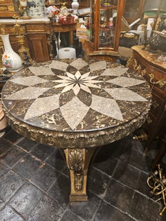 C1920s Marble Top Center Table