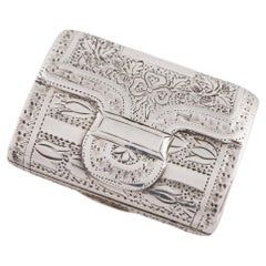 Antique Samuel Pemberton Novelty Purse Vinaigrette Birmingham 1830