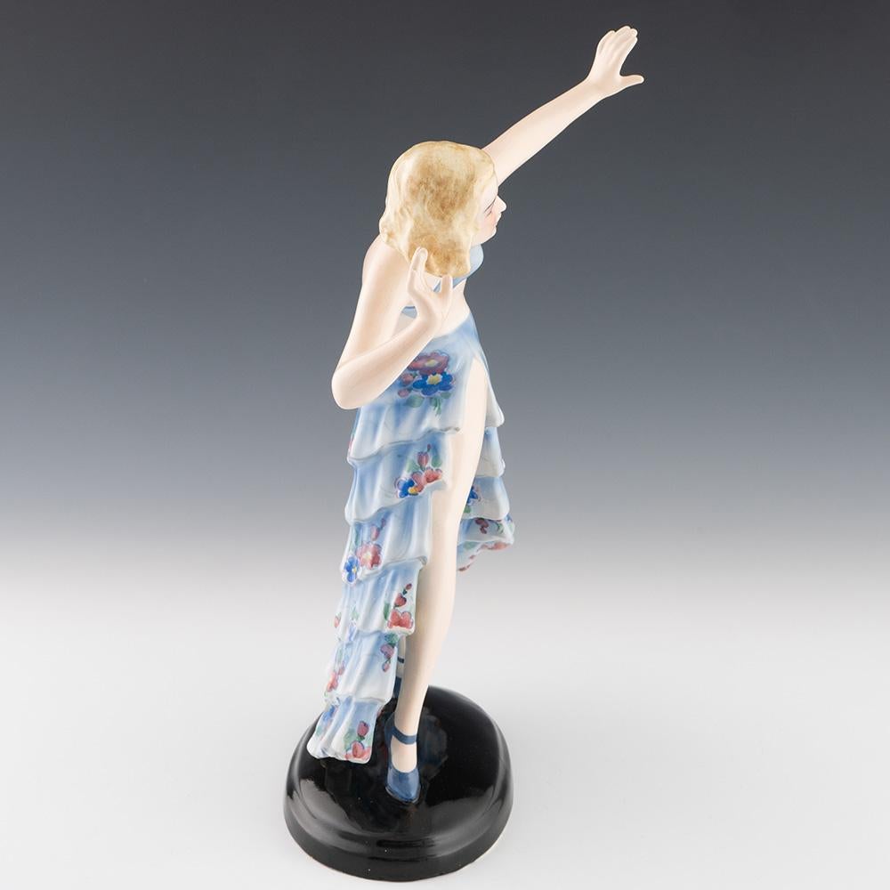 Autrichien Figure de danseuse en or de Josef Lorenzl c1925 en vente