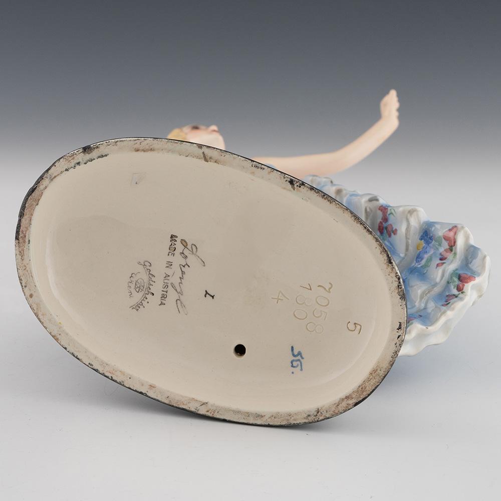 20ième siècle Figure de danseuse en or de Josef Lorenzl c1925 en vente