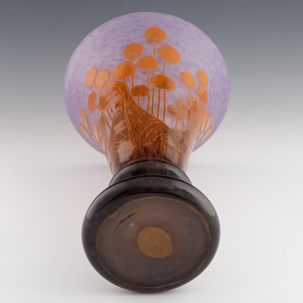 Vetro artistico Vaso di vetro Schneider Verre Francais Cameo dei primi tempi in vendita