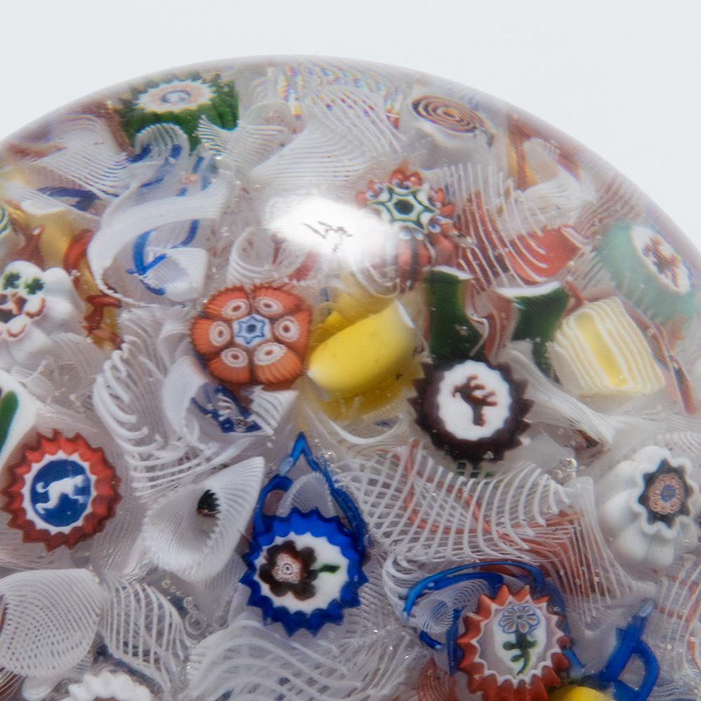 Baccarat Briefbeschwerer Gridel Millefiori B1847 (Glas) im Angebot