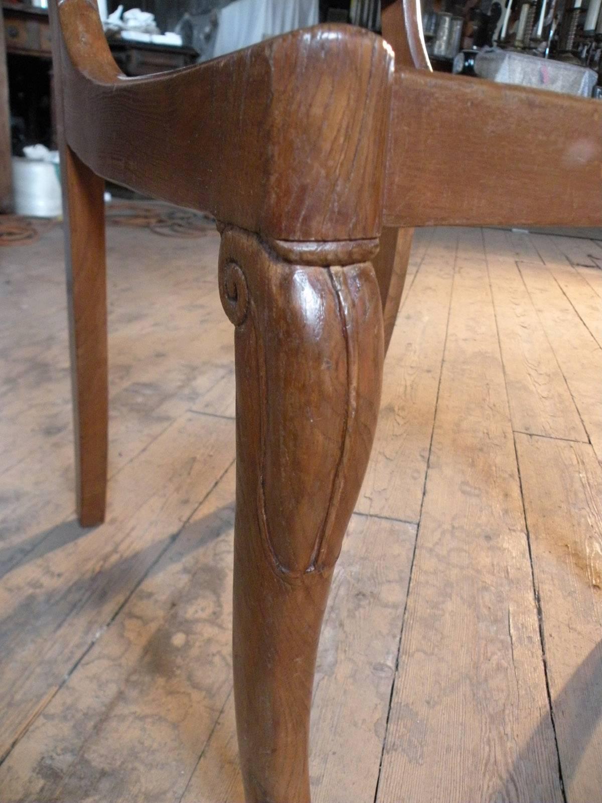Set of Six Small 19th century Charles X Side Chairs For Sale 2