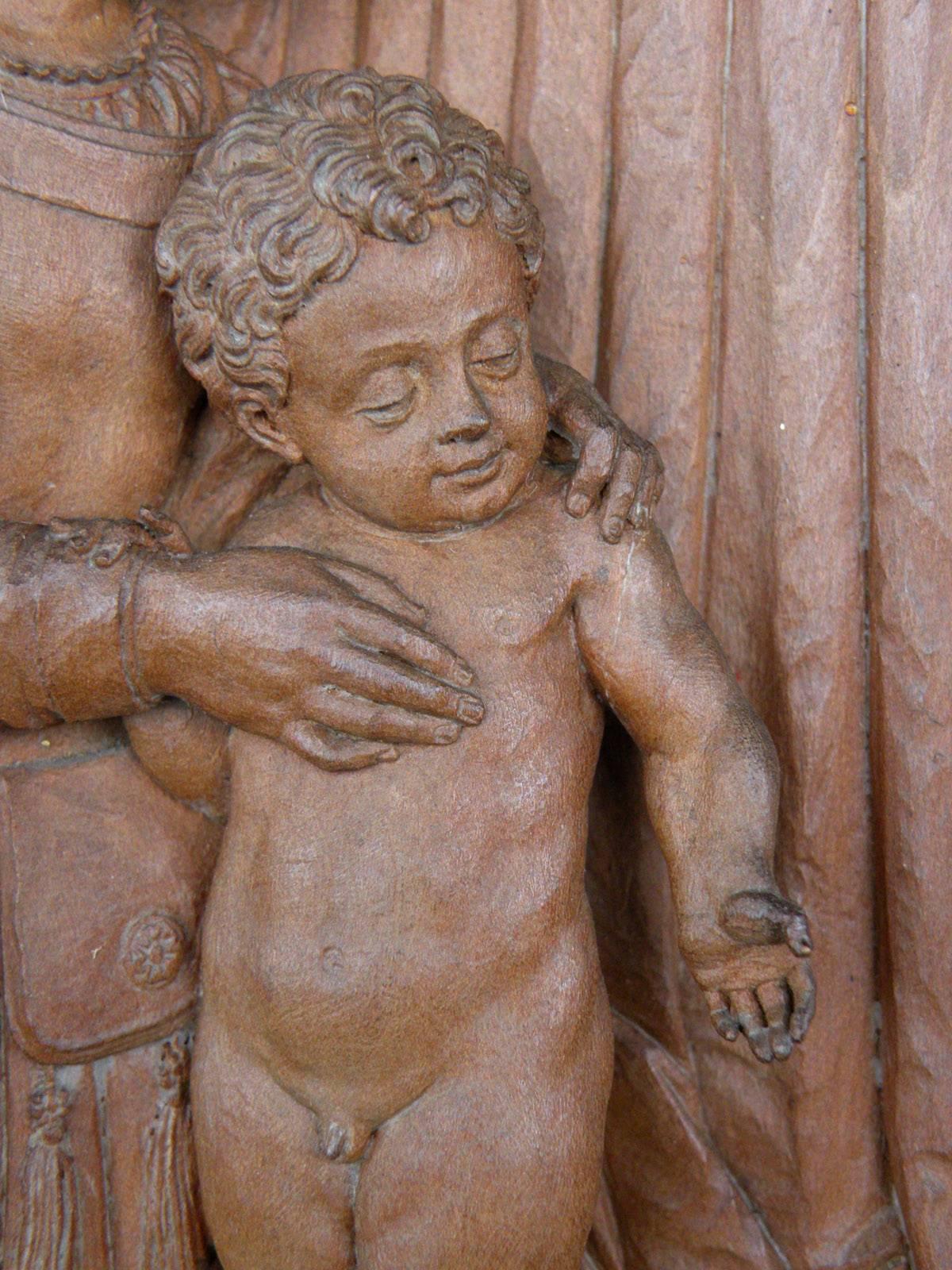 Autrichien Bas-relief du XIXe siècle de Peter Nocker d'après la Madone Darmstadter de Hans Holbein en vente