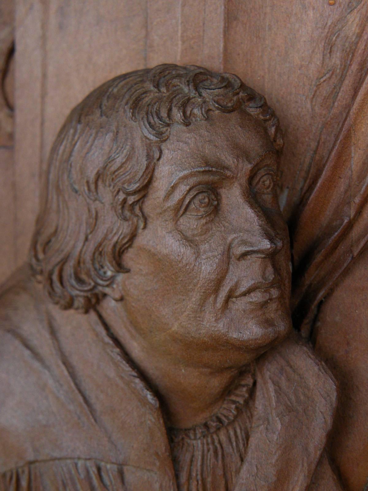 Bas-relief du XIXe siècle de Peter Nocker d'après la Madone Darmstadter de Hans Holbein Bon état - En vente à Troy, NY