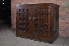 19th Century Arts & Crafts / Medieval Style Oak Cabinet