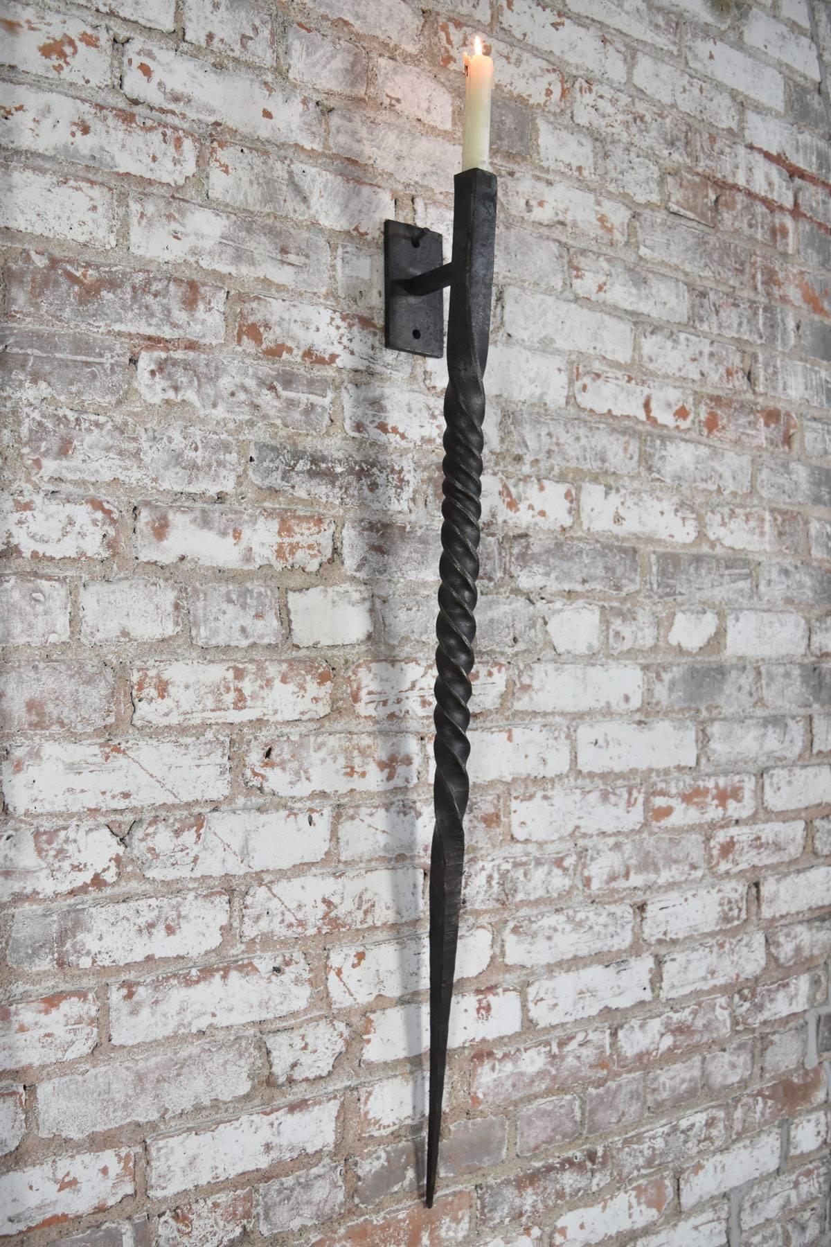 large wall sconces wrought iron