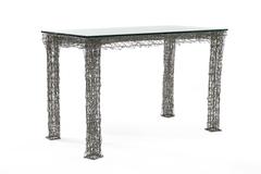 William de Lillo Wire Rod 1970s Console or Dining Table