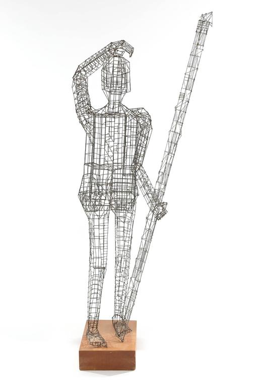 Lifesize William De Lillo Wire Rod Sculpture For Sale at 1stDibs