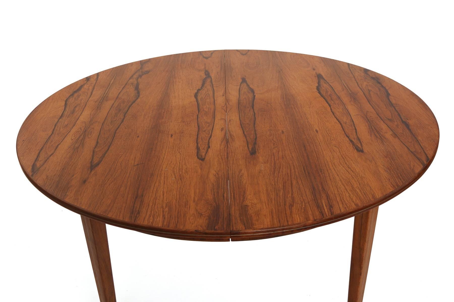 Mid-Century Modern Rare Rosewood and Pewter Dining Table by Georg Kofoed