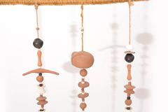 Wandskulptur aus Keramik und Seil, 1960er-Jahre