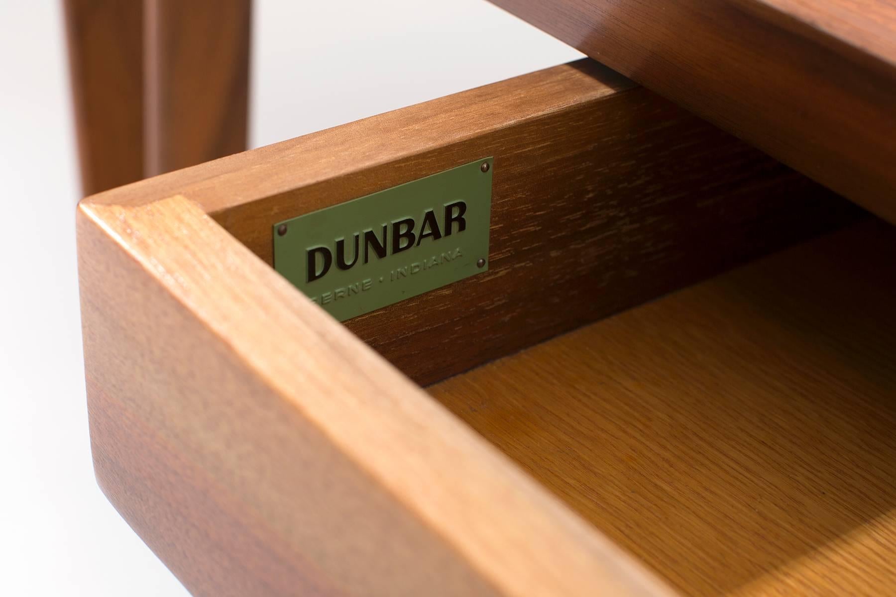 Edward Wormley for Dunbar Long John Bench with Drawer In Excellent Condition In Phoenix, AZ