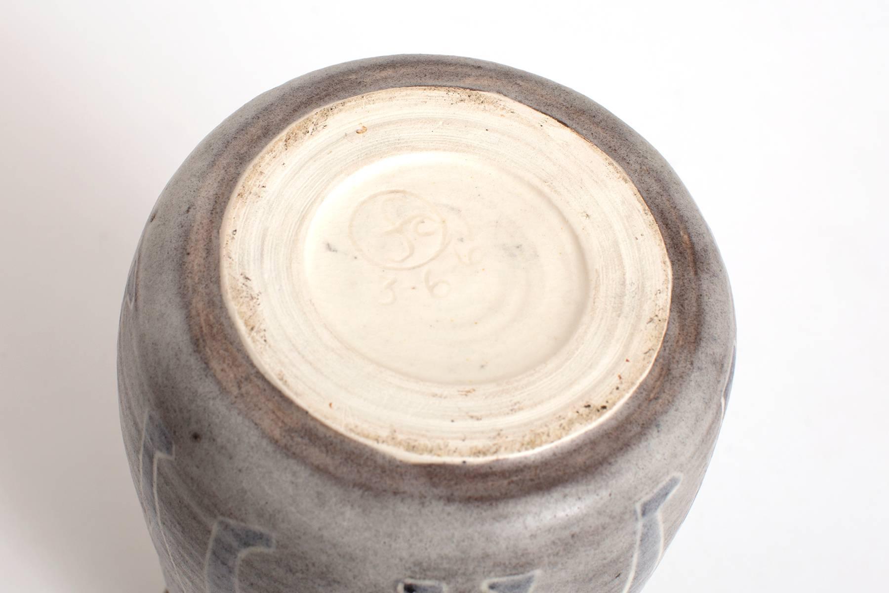 Italian Ceramic Vase by Marcello Fantoni, 1960s  In Good Condition For Sale In Phoenix, AZ