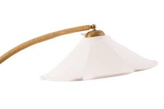 Lovely Rope & Figural Birch Swedish Floor Lamp