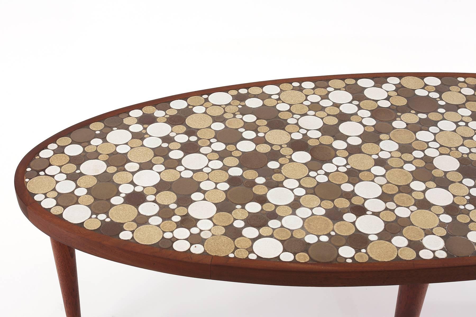 Mid-20th Century Mosaic Cocktail Table by Martz