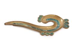 Large-Scale Brass and Ceramic Pepe Mendoza Tray