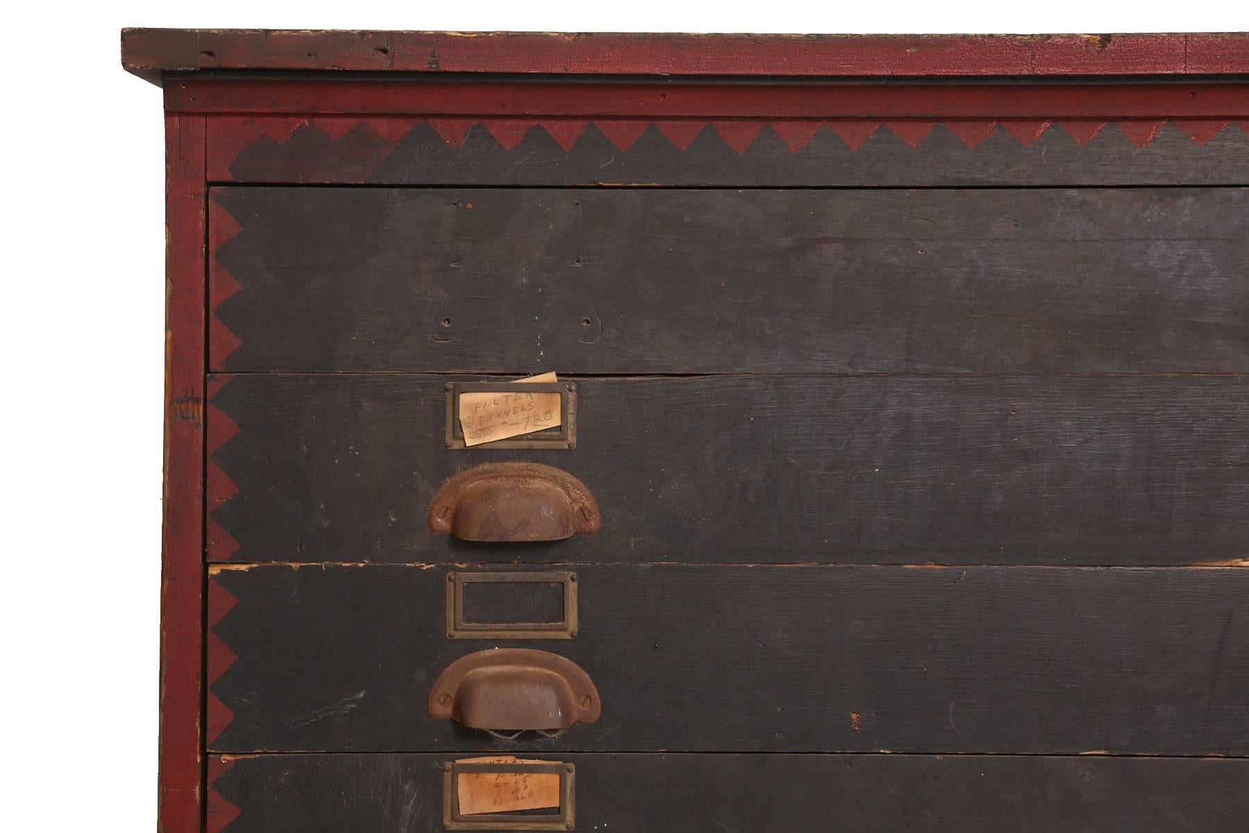 Hand-Painted Turn of the Century Chest 1