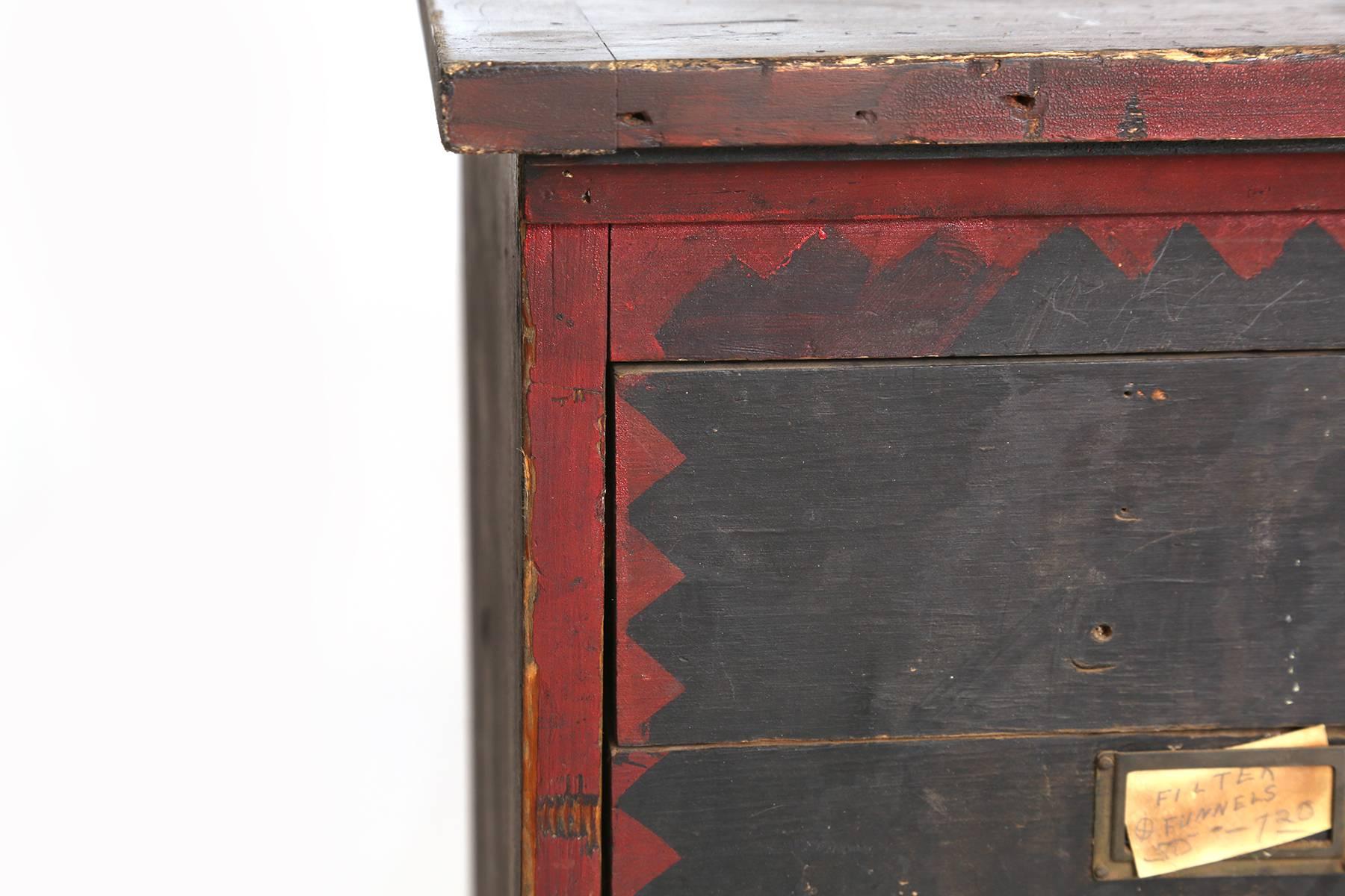 Hand-Painted Turn of the Century Chest 2