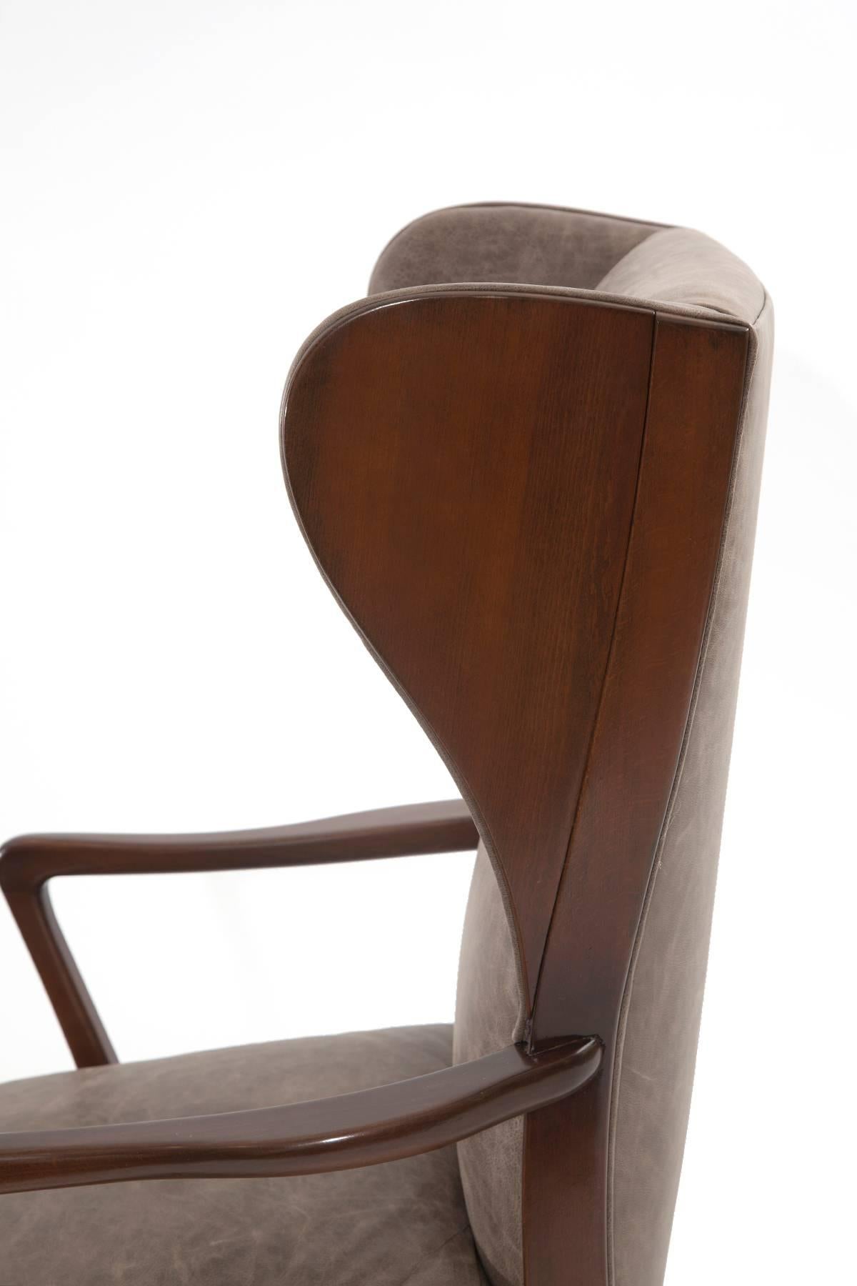 scandinavian wingback chair