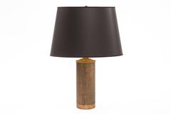 Pair of Textured Patinated Solid Copper Lamps