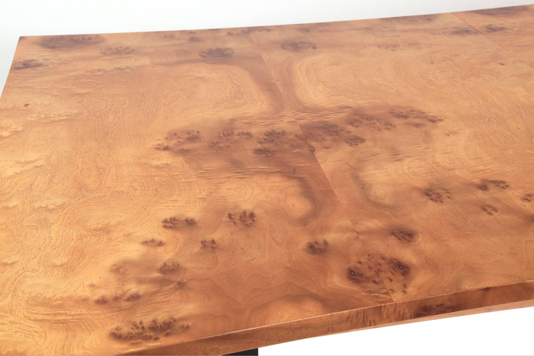 American Phenomenal Figural Burl Wood Dining Table by Romweber