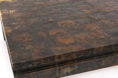Phenomenal Brutalist Copper and Brass Cocktail Table
