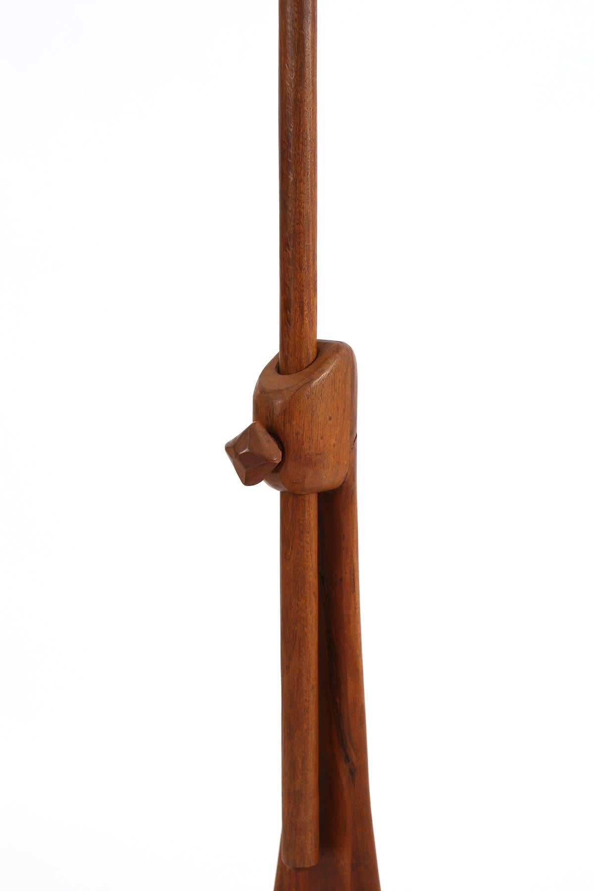 One off Sculptural Solid Walnut Music Stand by Allen Ditson In Excellent Condition In Phoenix, AZ