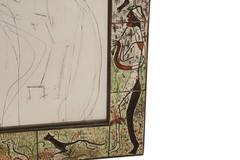 Lee Porzio Hand-Painted Ceramic Mirror