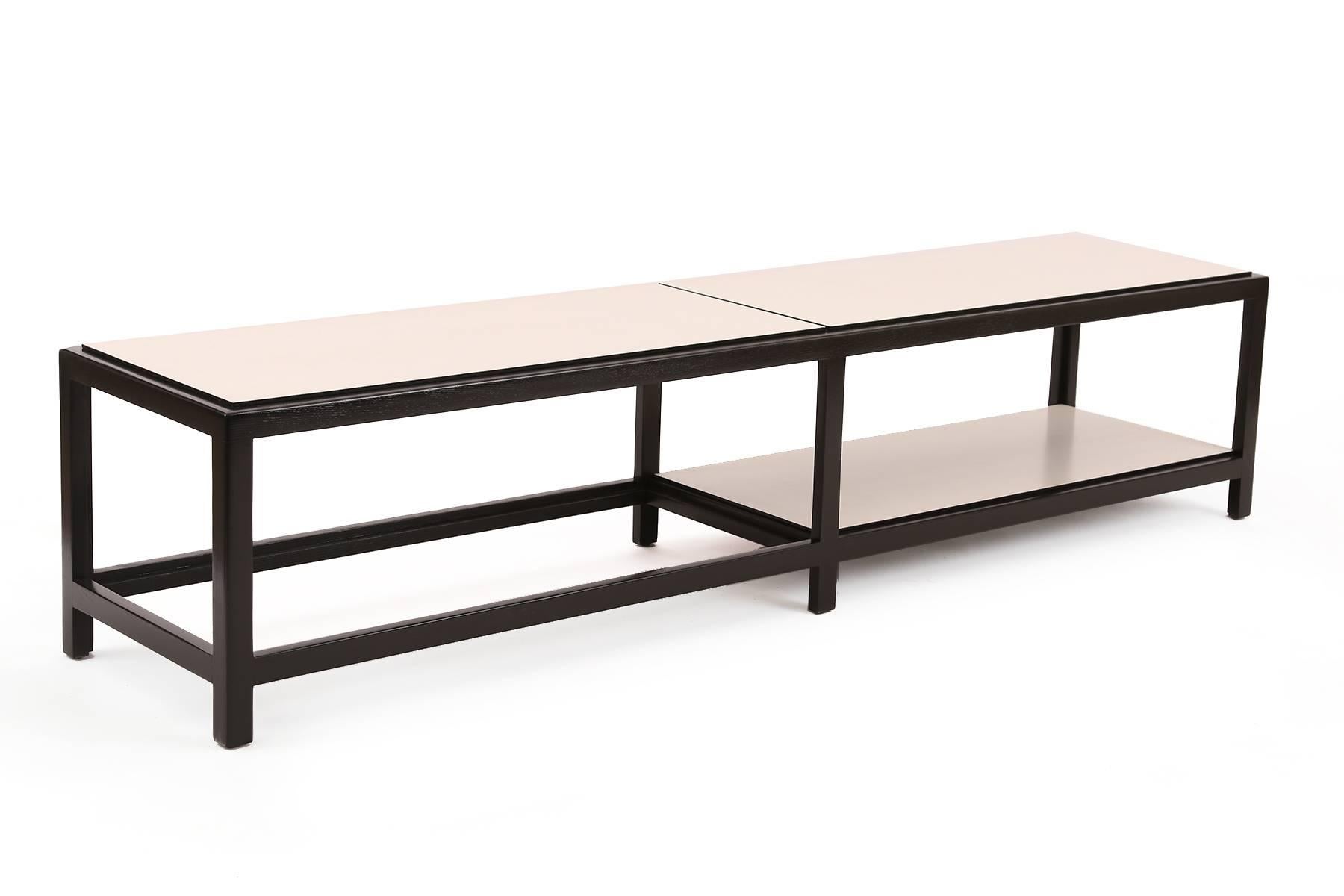 Mid-Century Modern Interlocking Ebonized Tables by Wormley for Dunbar