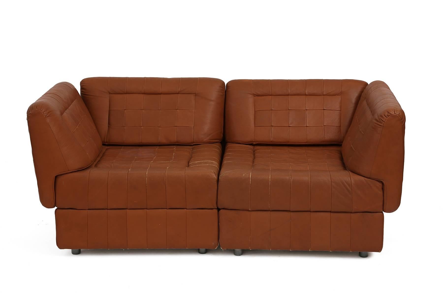Percival Lafer Patchwork Leather Sofa In Good Condition In Phoenix, AZ