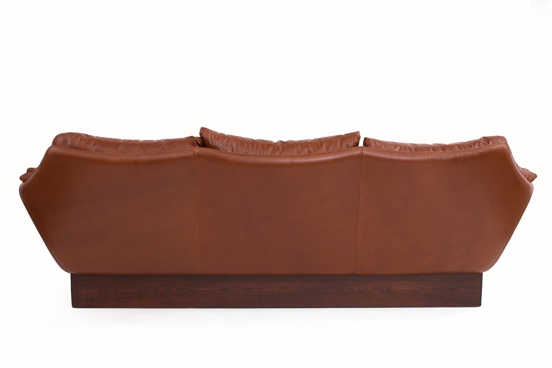 Late 20th Century Phenomenal Danish Leather Sofa