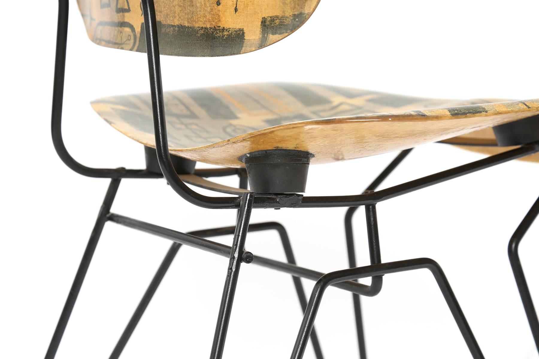 Hobart Wells Fiberglass and Iron Chair In Excellent Condition In Phoenix, AZ