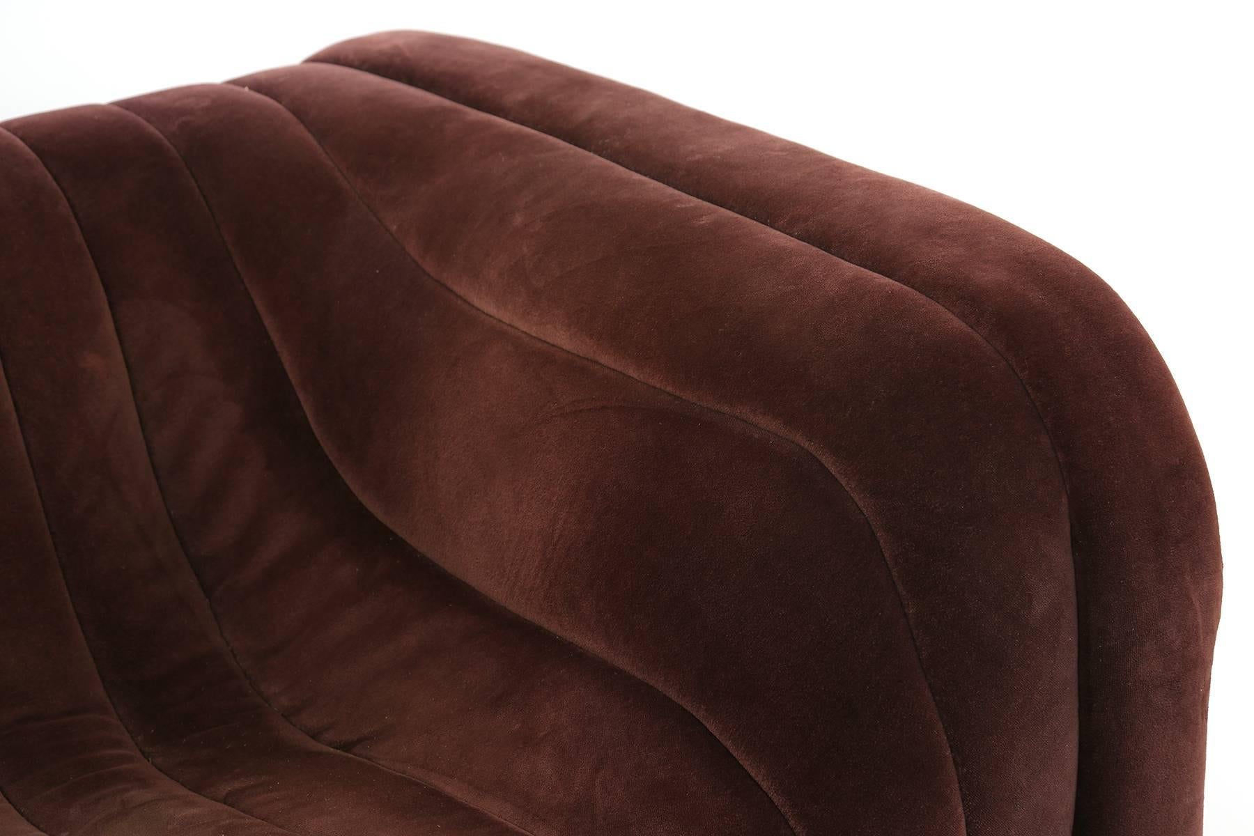 Swiss Wonderful Pair of Artima for Turner Velvet Loveseats
