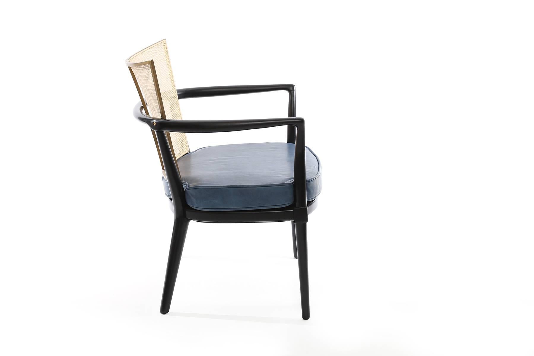 Mid-Century Modern Bert England for Johnson Ebonized Lounge Chair