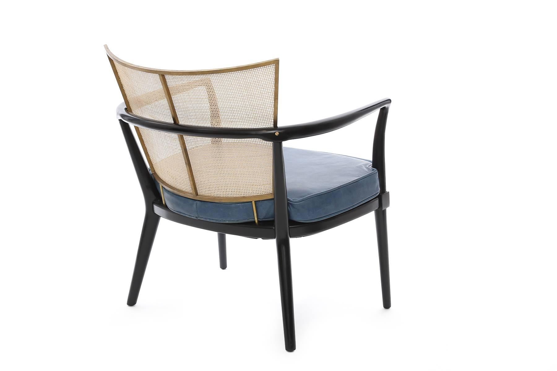 American Bert England for Johnson Ebonized Lounge Chair
