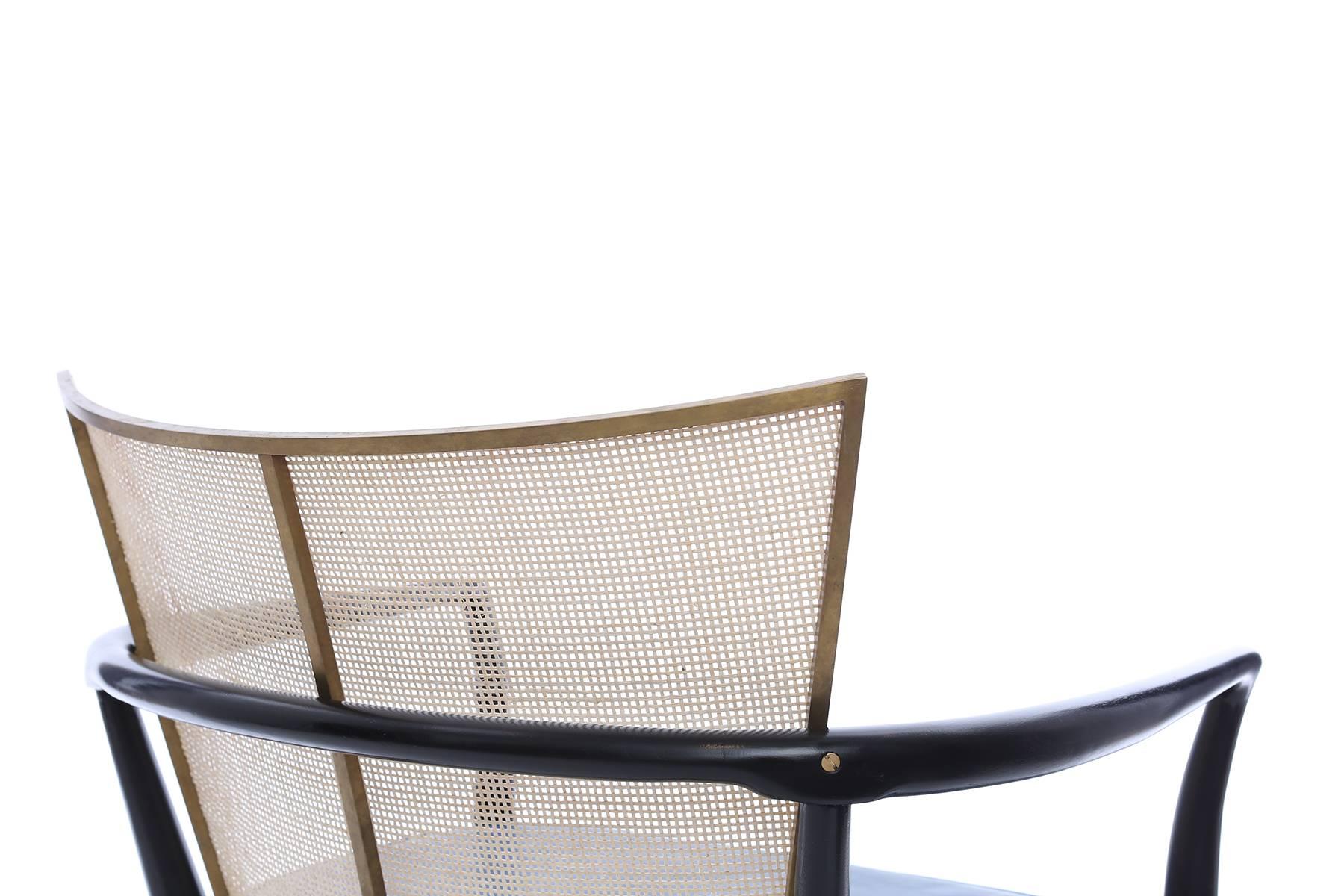 Mid-20th Century Bert England for Johnson Ebonized Lounge Chair