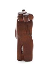 Bronka Stern Locust Wood Biomorphic Sculpture Titled Exodus