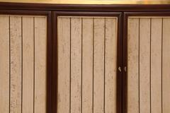 Custom Brass Wicker and Lacquered Sideboard