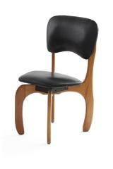 Eight Don Shoemaker Cocobolo and Leather Dining Chairs