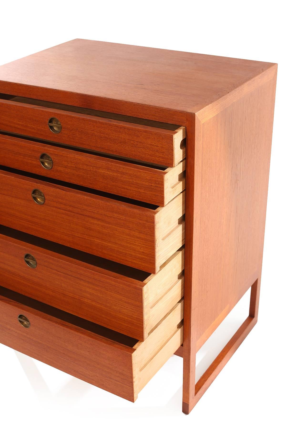 Mid-20th Century Borge Mogensen Teak and Brass Chests