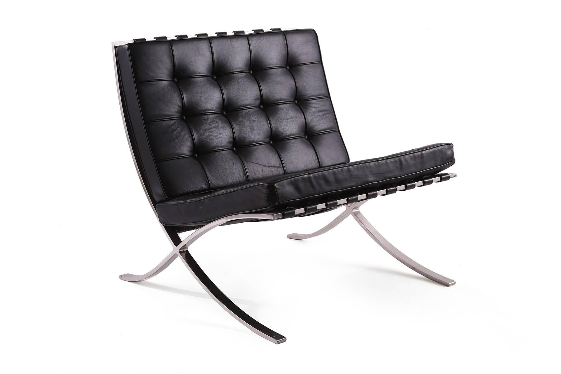 Mid-Century Modern Early Mies van der Rohe for Knoll Barcelona Chairs