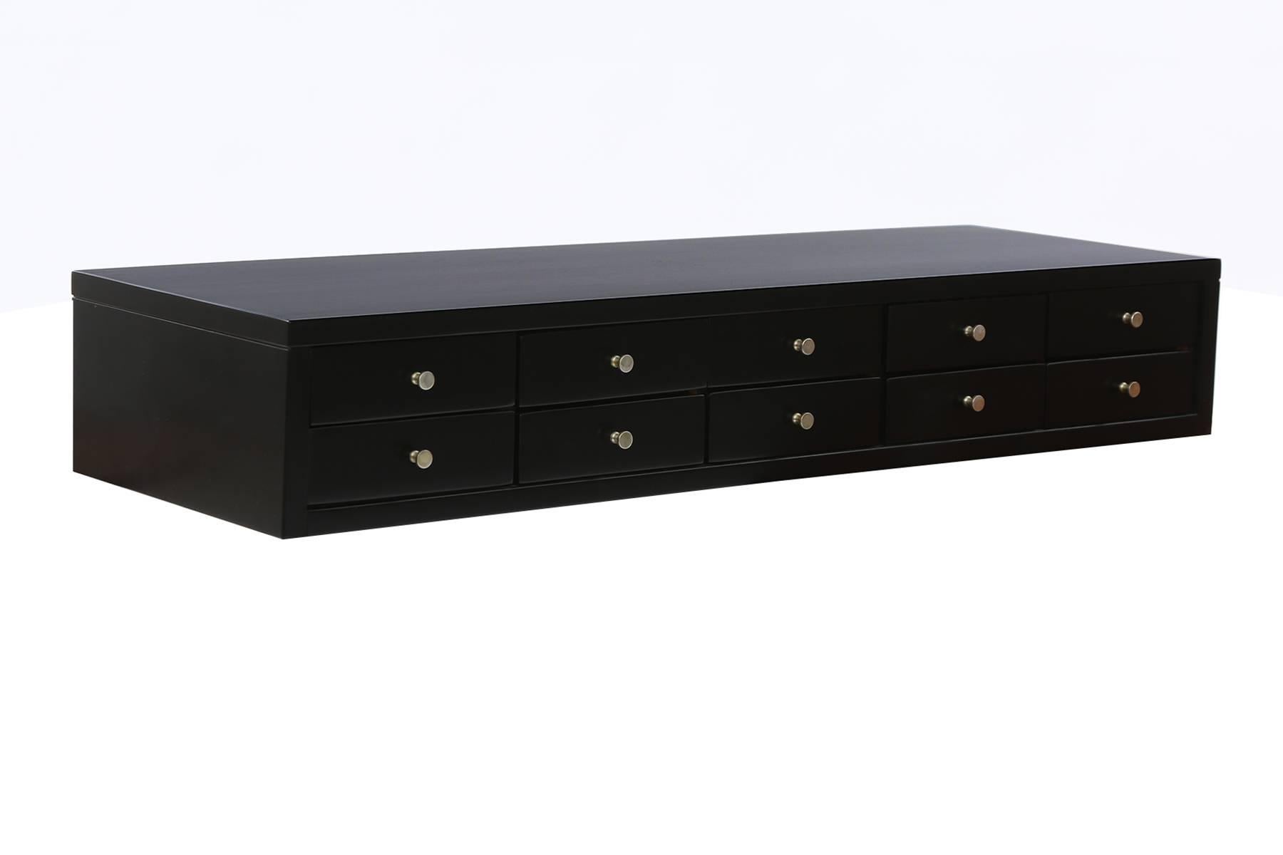 Mid-20th Century Paul Mccobb Ebonized Jewelry Chest