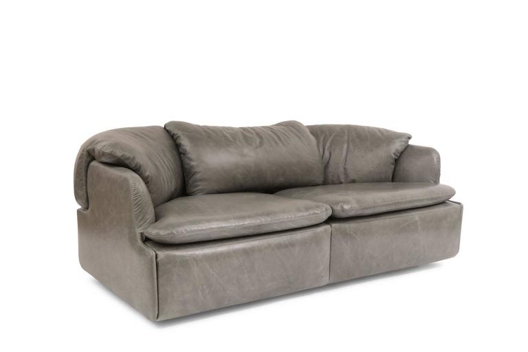 Alberto Rosselli For Saporiti Leather Sofa For Sale At 1stdibs