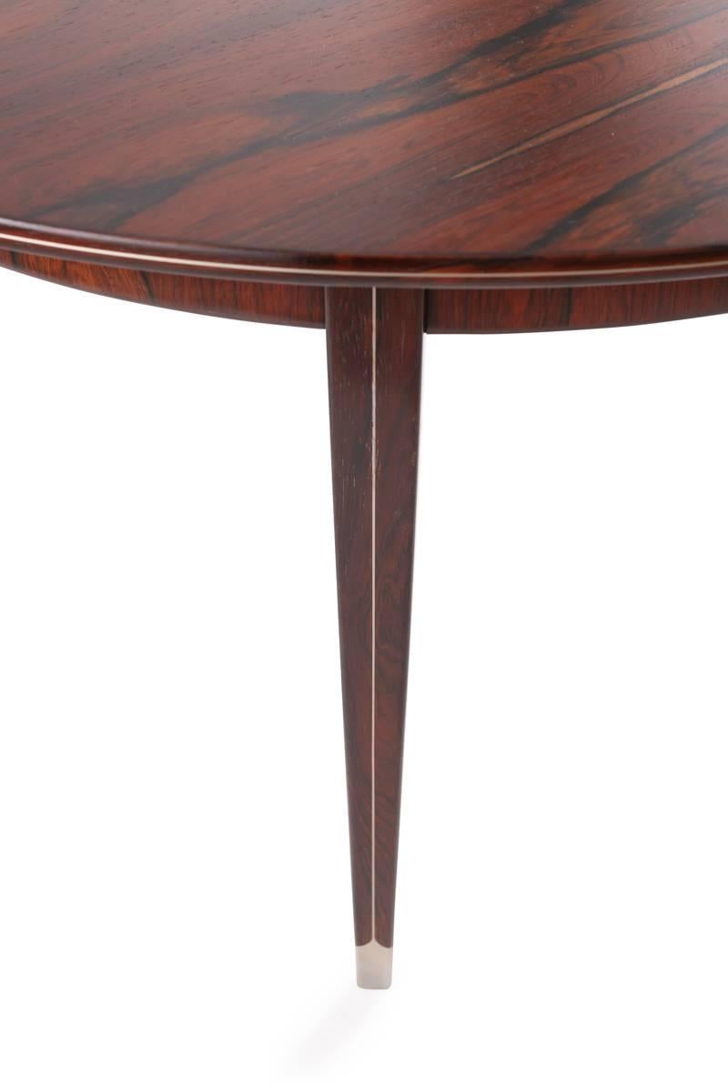 Mid-20th Century Georg Kofoed Rosewood and Pewter Dining Table
